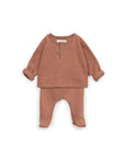 Sweater and Pants Set with Re(Play) yarn - Clay