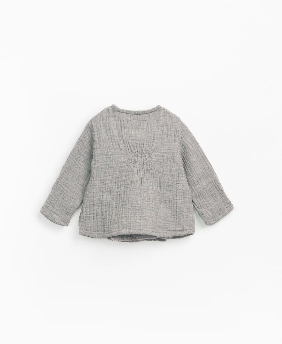 Woven Wrapped shirt - Grey