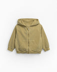 Natural jersey-stitch jacket - Green Moss