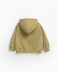 Natural jersey-stitch jacket - Green Moss