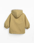 Waterproof jacket with recycled fibres - Mustard