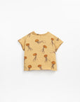 T-shirt with shoulder opening - Mustard Jellyfish
