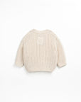 Knitted cardigan - Ecru