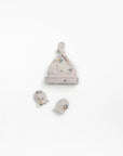 Printed Jersey Gloves + Beanie Set - Dots