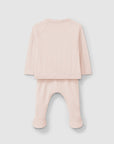 Three-piece Pointelle Set - Blush pink