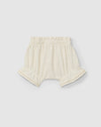 Blouse and Shorts Set with Embroidery - Ivory