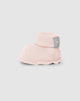 Waffle Weave Booties - Blush Pink
