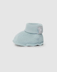 Waffle Weave Booties - Light blue