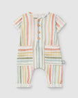 Woven striped Jumpsuit - Multi-color