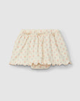 Ribbed Skort with Ruffles - Floral print
