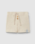 Ribbed Shorts with String - Linen