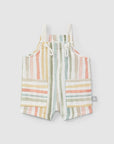 Woven striped Dungaree - Multi-color