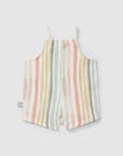 Woven striped Dungaree - Multi-color