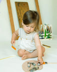 Bubble Jumpsuit with Ruffle - Ivory