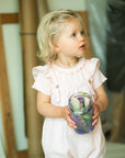 Pointelle T-Shirt with Collar - Blush pink