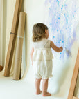 Bubble Jumpsuit with Ruffle - Ivory
