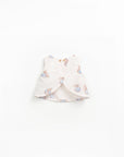Blouse with Open Back - Oranges