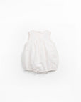 Bubble linen blend Jumpsuit - Pearl