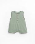 Jersey Romper with Opening - Sage