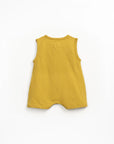 Jersey Romper with Opening - Sunflower