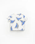 Linen blend T-Shirt - Blue Watermelon