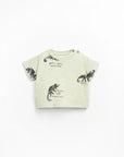 Organic Cotton Flamé T-Shirt - Green Chameleon