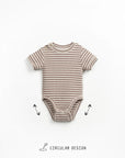 Room to Grow Bodysuit - Chocolate Stripes