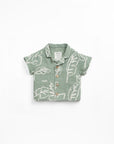 Organic Cotton Woven Shirt - Sage Leafs