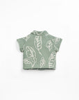 Organic Cotton Woven Shirt - Sage Leafs