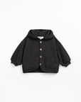 Organic Cotton Jersey Jacket - Charcoal