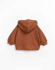 Organic Cotton Jersey Jacket - Rust