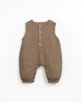 Organic Cotton Jumpsuit - Chocolate