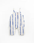 Woven Jumper with Pockets - Blue Stripes