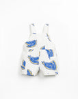 Twill Overall with Pockets - Blue Watermelon