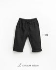 Organic Cotton Wide Leg Trousers - Charcoal