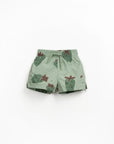 Swim Shorts - Green Strawberries