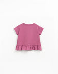 Organic Cotton Frill T-Shirt - Mulberry