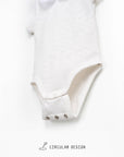 Bodysuit with Embroidered Collar - Ivory