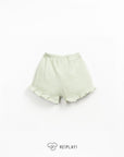 Jersey Shorts with Frills - Pistachio