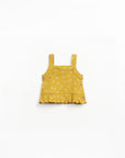 Ribbed Top with Frill - Pears