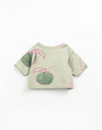 Plush Short Sleeve Sweatshirt - Oranges