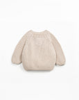 Cotton Knitted Cardigan - Ecru