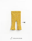 Ribbed Flare Leggings - Pears