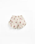 Linen Blend Shorts with Frills - Strawberries