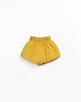 Linen Loose Shorts - Sunflower
