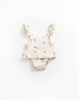Swimsuit in Organic Cotton - Strawberries