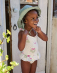 Swimsuit in Organic Cotton - Strawberries