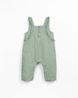 Linen Jumpsuit with Frills - Sage