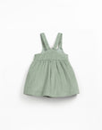Corduroy Dress with Adjustable Straps - Sage