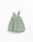 Corduroy Dress with Adjustable Straps - Sage
